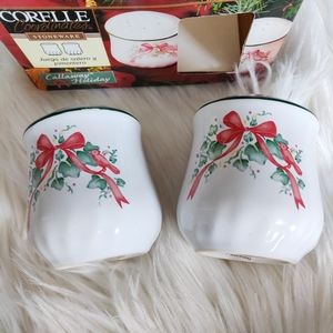 Vintage Corelle Coordinates Callaway Holiday Salt & Pepper Shakers